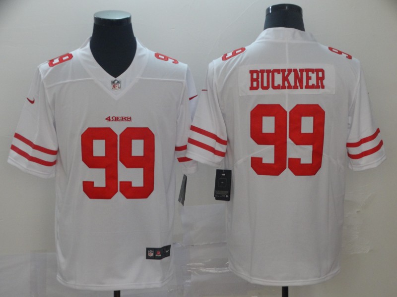 Men's San Francisco 49ers #99 DeForest Buckner White Vapor Untouchable Limited Stitched NFL Jersey